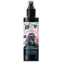 BUGALUGS Dog Detangler Spray BSDTRLM200 200ml - Leave-In Conditioner for Dematting, 3-in-1 Detangling with Wheat Protein, Raspberry & Lemon