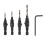 Bosch Countersink Drill Bit, 4 Pieces Hex Shank HSS Drill Bits Set Screw Reaming Drill #6#10#13#16 Countersink Drill Bit for Woodworking Tool 1