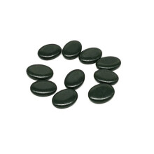 10Pcs Professional Small Massage Hot Stone Set Natural Lava Heated Stones Basalt Warmer Rock for Spa, Massage Therapy 1.18 x 1.57 x 0.31in(3x4x0.8cm)