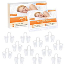 Nose Vent Sinus Relief Dilator (Pack of 12 Medium Size) Hard Silicone Vents - A Simple Solution for Nasal Snorers - Reusable Snoring Device to Enjoy a