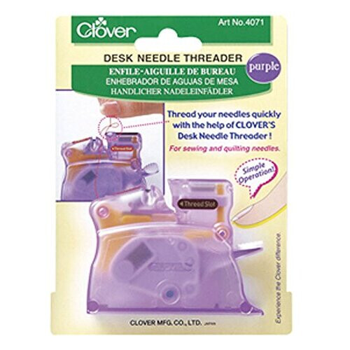 Desk Needle Threader: Pink, 1 1