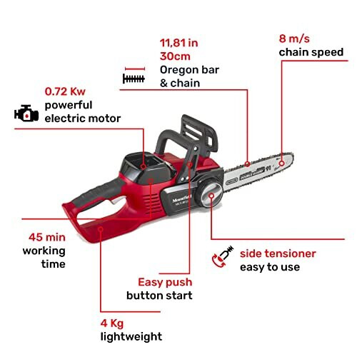 Mountfield Battery Chainsaw MCS 40 Li 40-Volt 1
