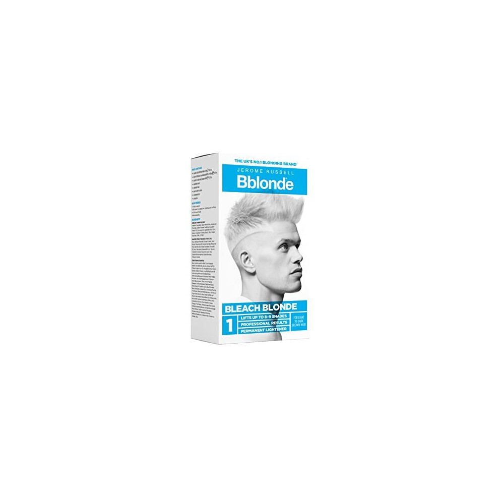 Bblonde Bleach Blonde Kit No.1 - Bleach Blonde Hair Dye for Light to Dark Brown Hair Colour, Powder Bleach High Lift for 8-9 Shades Lighter Hair, Hair