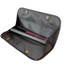 New: Hair Straightener Flat Iron Leather Pouch by j&m - Stylish Travel Storage Bag - Fits ghd, BaByliss, L'Oréal & Most Brands - Magnetic Closure