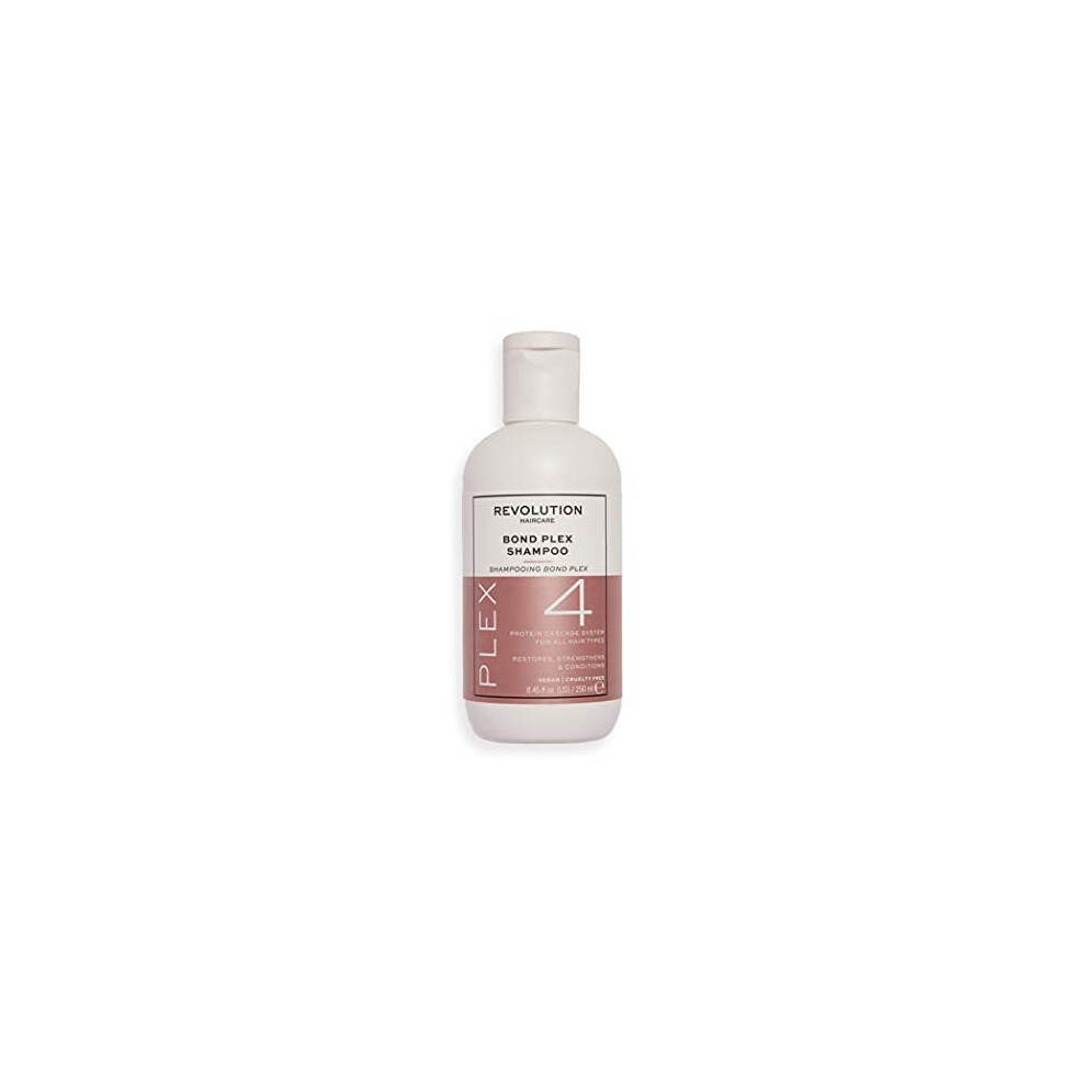 Makeup Revolution Revolution Haircare London, Plex 4 Bond Plex Shampoo, Deeply Cleanses, Hydrates And Repairs Hair, 250Ml (New Version)