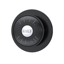 TDPB02 Traditional Bathroom Dual Flush Round Push Button for Use with Concealed Cistern (Cistern Not Included), 70mm, Matt Black