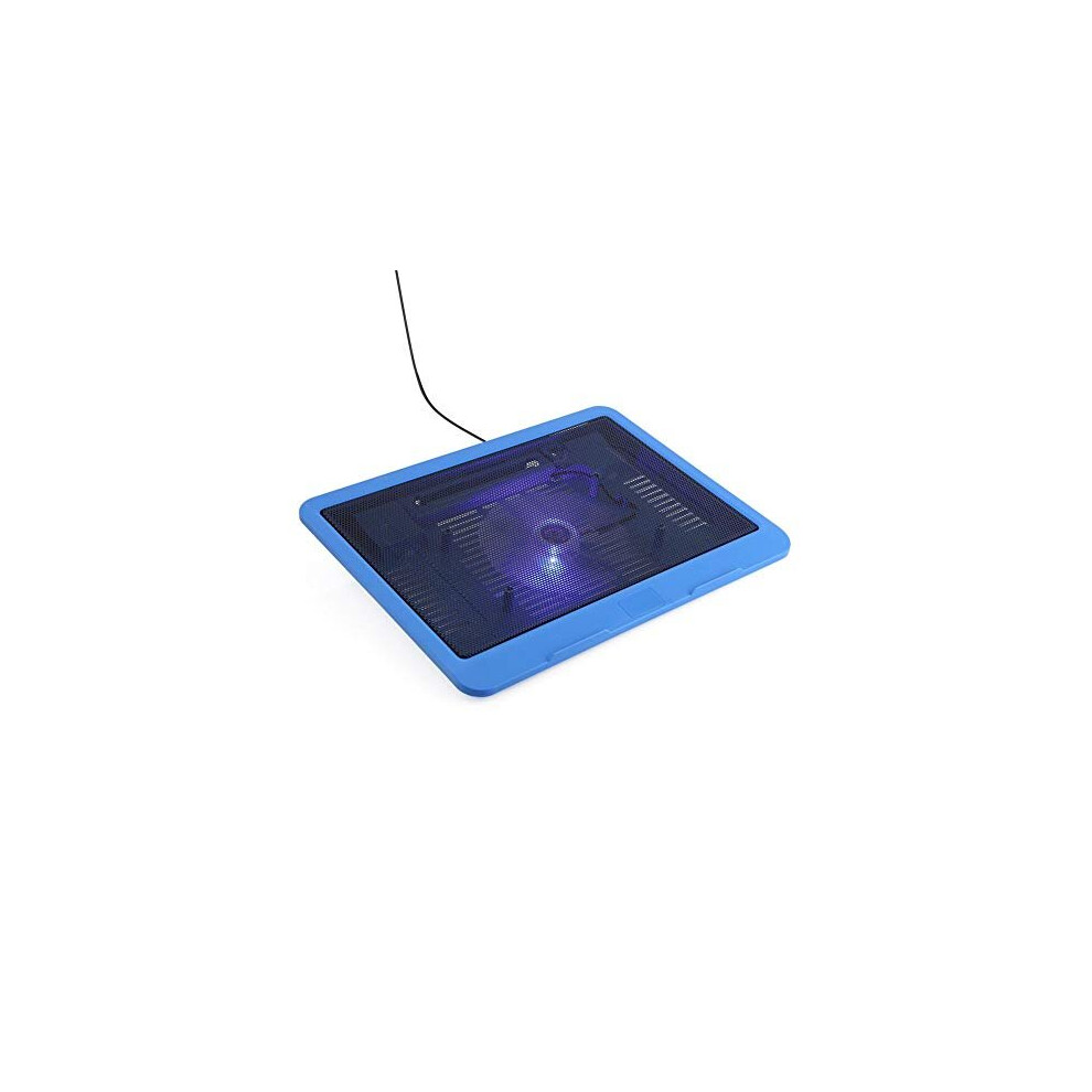 Laptop Cooling Pad, Super Quiet Laptop Usb Cooler Base Big Fan Stand With Led For 12-14Inch Notebook Computers Blue 8849477528080