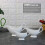 White Porcelain Gravy Sauce Boat Container Plate Tableware (S) 4
