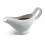 White Porcelain Gravy Sauce Boat Container Plate Tableware (S) 1