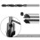8Pcs HSS 5 Flute Carpentry Reamer Core Drill Bits Woodworking Chamfer End Milling 3-10mm 5