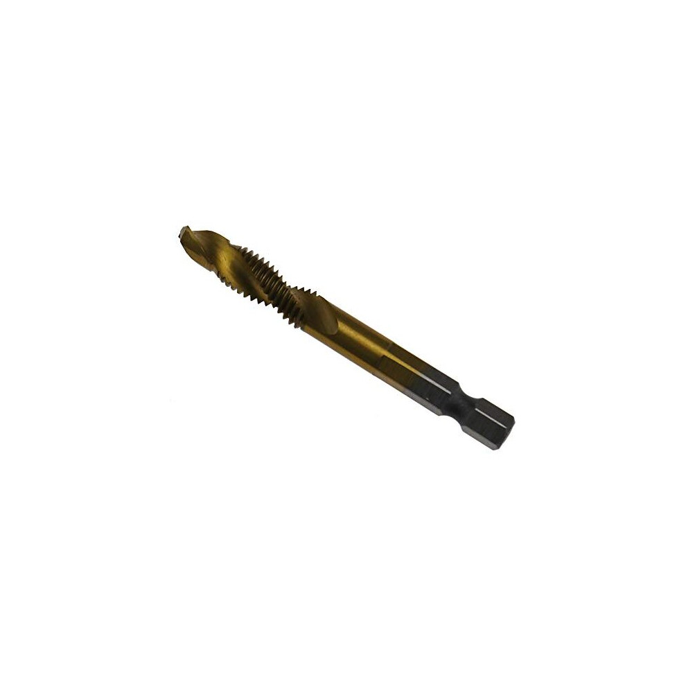 Titanium Coated Countersink Tap Drill Set Hss Hex Shank Drill Tap Combination Bits M8 Chamfering Countersink 6973555821151