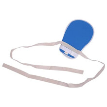 2PCS Finger Control Gloves Hand Infection Protector Padded Mitts with Loop Closure for Patient Elder (Blue)
