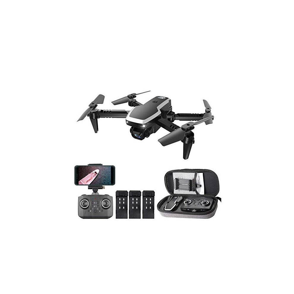 CSJ S171 PRO RC Drone with Camera 4K,Mini Drone Dual Camera Foldable Quadcopter for Kids with Function Trajectory Flight Headless Mode 3D Flight Auto