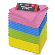 20pk Microfibre Cleaning Cloth | 28 x 28cm Microfiber Cloths Cleaning Cloths For Home & Kitchen Cloth | Microfibre Cloths Wash Cloth Microfibre Cloth,