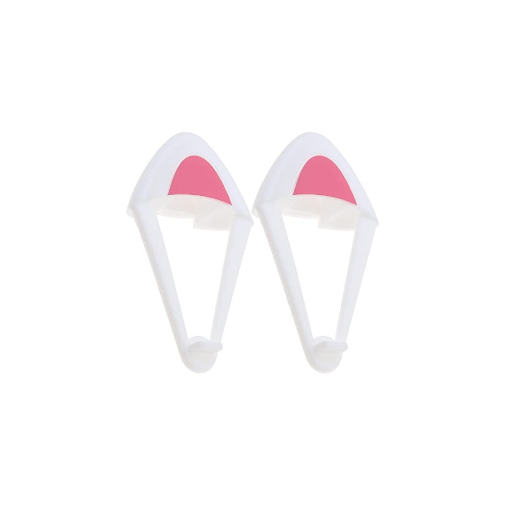 1 Pair Silicone Cat Ears Over-Ear Headsets Cute Decoration Adjustable Straps Attachment Accessory For Video Live Gaming Headphones White 6975182584553