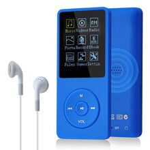 Slim Music Player 8 GB Portable Lossless Sound 70 Hours Screen MP3 Player Support up to 64 GB (Navy Blue)