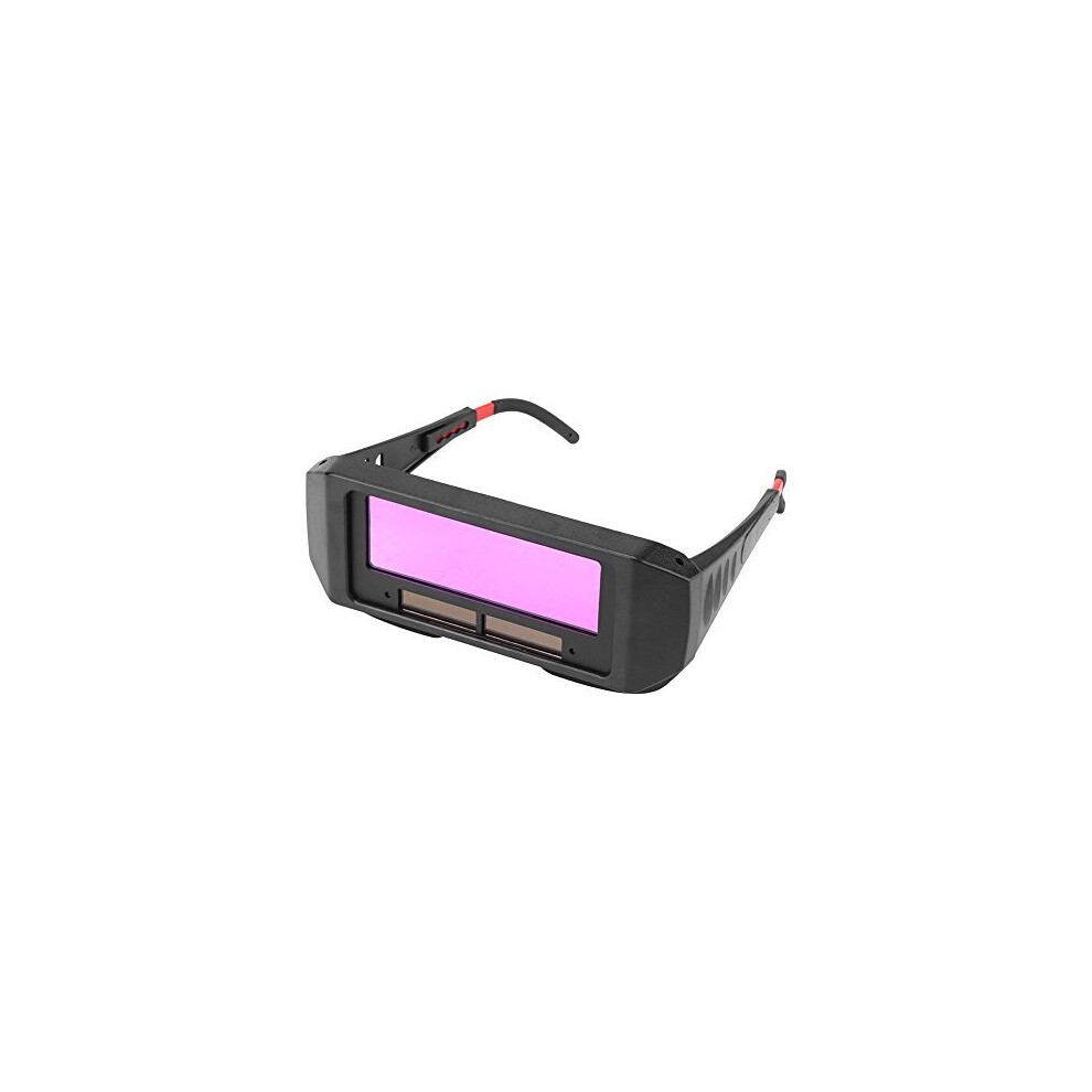 Welding Goggles, Solar Auto Darkening Welding Tig Mig Goggles Welder Glasses Eyes Goggles Mask Anti-Fog Anti-Glare Goggles-Black 712979617805