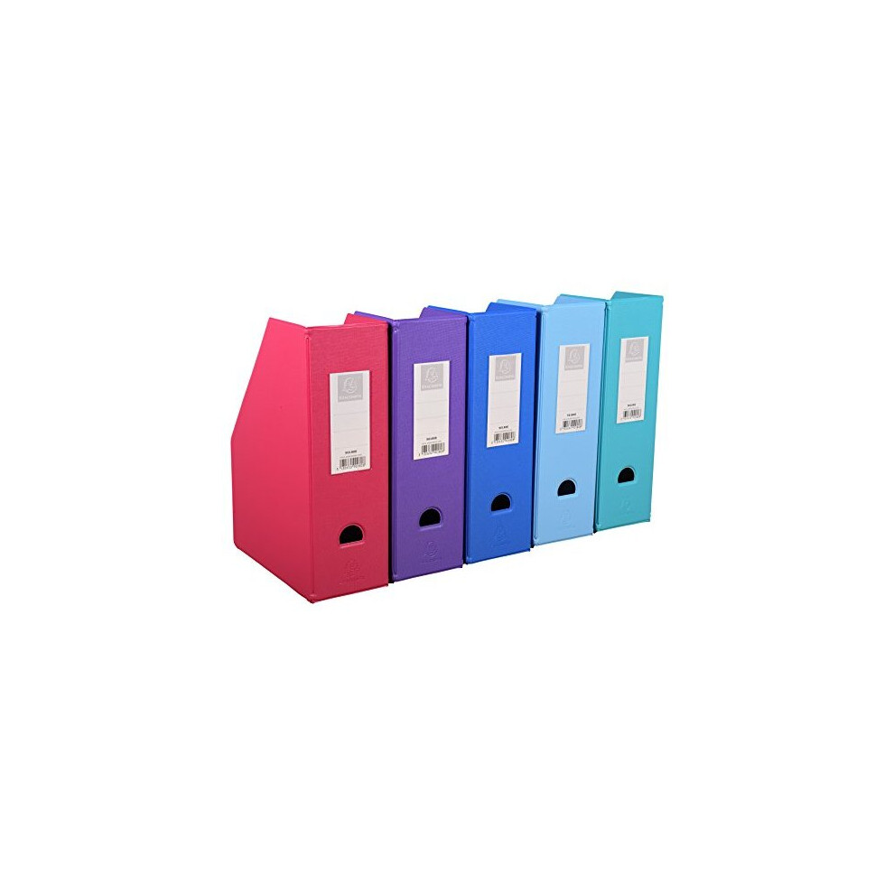 - Ref. 90180E - 1 Rigid magazine rack with 10 cm back in PP - trendy assorted colors