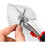 Multi Angle Miter Shear Cutter Hand Tools,45-135 Degree Adjustable Angle Scissors Trim Shears Tools for Vinyl Wood Molding Trim 3