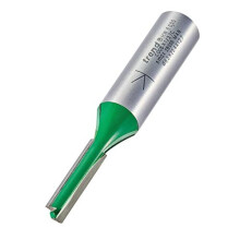 CraftPro Straight Two Flute Router Cutter Bit, 1/2 Inch Shank, 6.3mm Cut Diameter & 25.4mm Cut Length, Tungsten Carbide Tipped, C008X1/2TC