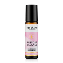 Aromatherapy - Restore Balance Pulse Point Roller Ball - Menopause and Menstruation Support - Rose, Clary Sage and Geranium - 10ml