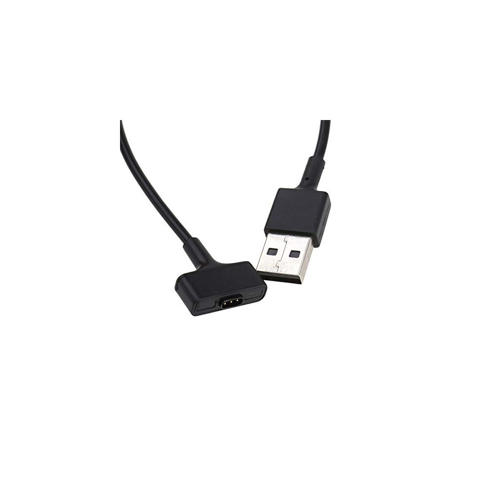 Replacement Usb Charger Charging Cable Cord (100Cm) Compatible With Fitbit Ionic Smartwatch Black 718193100093
