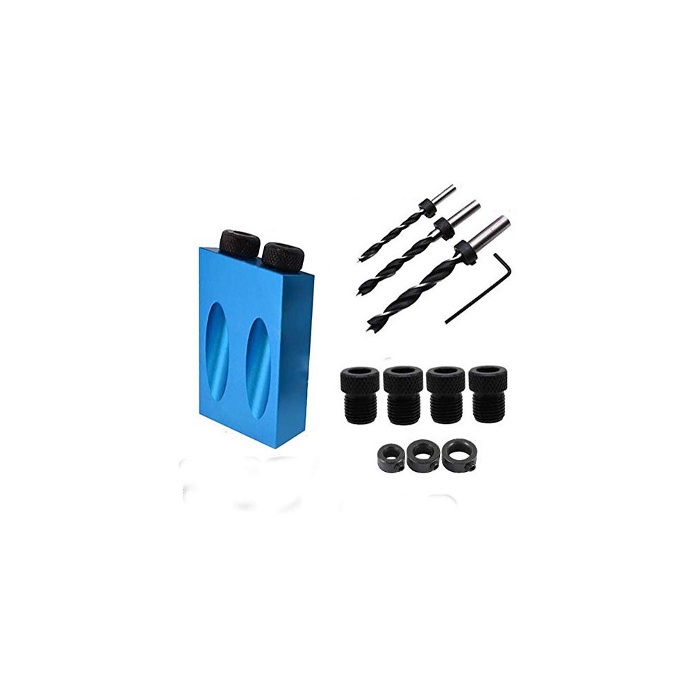 Pocket Hole Screw Jig Dowel Drill Joinery Kit