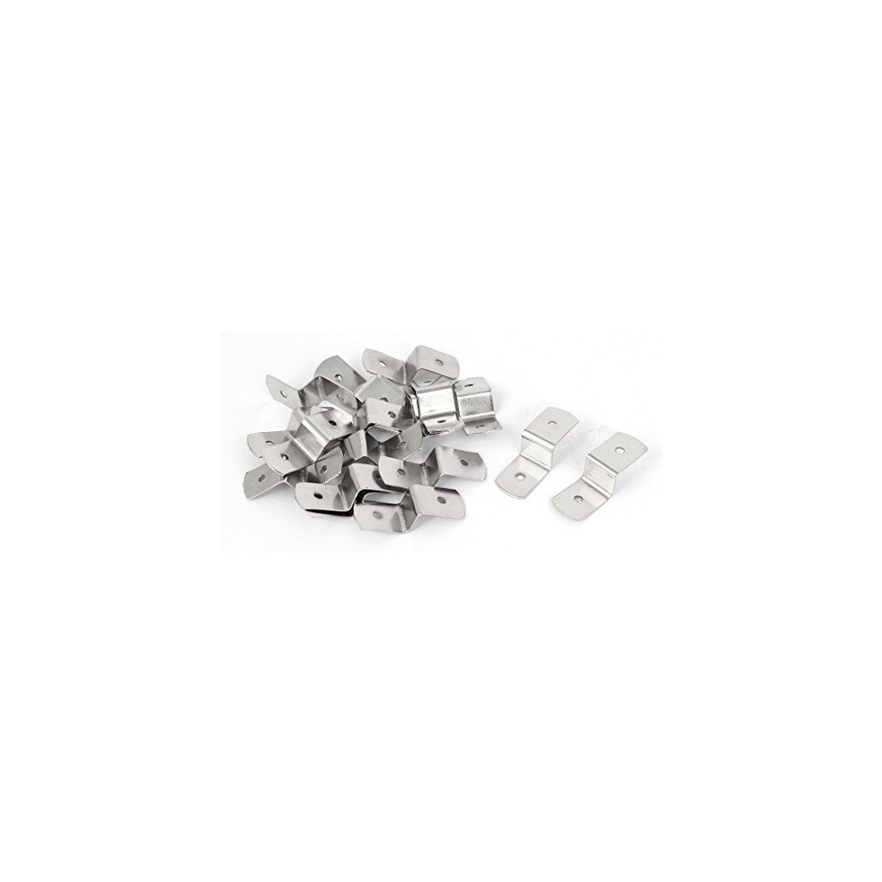 38Mm X 13Mm X 11Mm Metal Z Shape Picture Frame Braces Brackets Silver Tone 20Pcs 709874036039