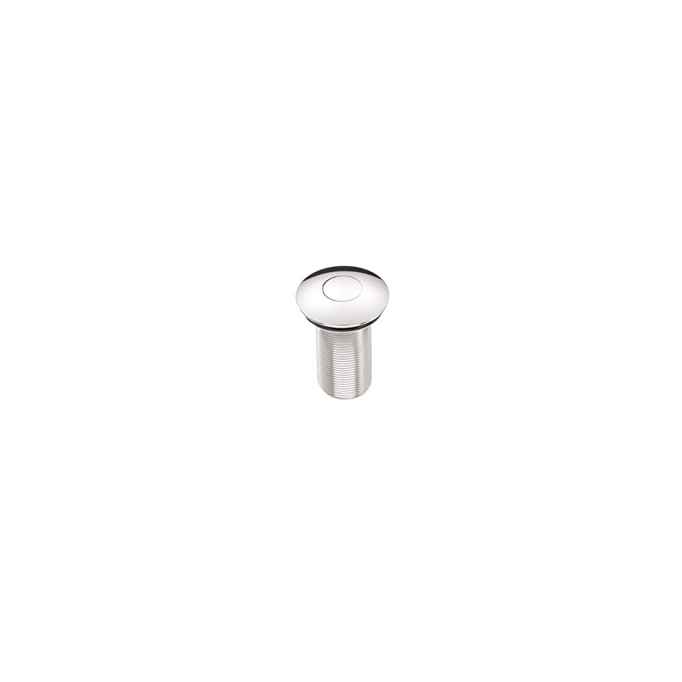 W BASIN09 C Round Push Basin Waste Unslotted C, Chrome
