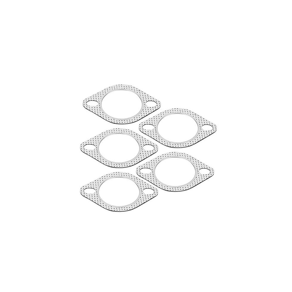 Exhaust Gasket, 5Pcs Of 2.5" Aluminium Alloy Exhaust Header Down Pipe Manifold Collector Flange Gasket 2 Bolt 694951933939