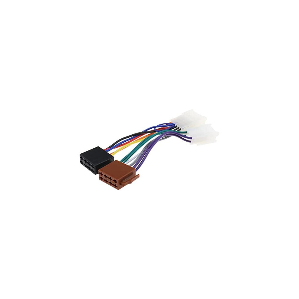 Car Stereo Radio Iso Wiring Harness Connector Adaptor Car Stereo Harness Wiring Cable Compatible With Celica Corolla Hilux Mr2 Yaris Avensis Rav4 4895243220614