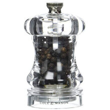 H12501P 125 Acylic Capstan Pepper Mill | Precision+ | Acrylic | 85mm | Single | Includes 1 x Pepper Grinder | Lifetime Mechanism Guarantee