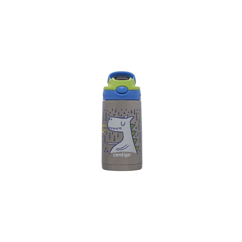 Kids Thermal Drinking Bottle Easy Clean Autospout with Straw, BPA-free stainless steel water bottle, 100% leak-proof, easy to clean, ideal for daycare