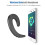 Bluetooth Headphone, Wireless Hands Free Ear Hook Headset Painless Bone Conduction Earphone Waterproof Ergonomic Design Headset(black) 4