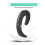 Bluetooth Headphone, Wireless Hands Free Ear Hook Headset Painless Bone Conduction Earphone Waterproof Ergonomic Design Headset(black) 7