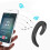 Bluetooth Headphone, Wireless Hands Free Ear Hook Headset Painless Bone Conduction Earphone Waterproof Ergonomic Design Headset(black) 8