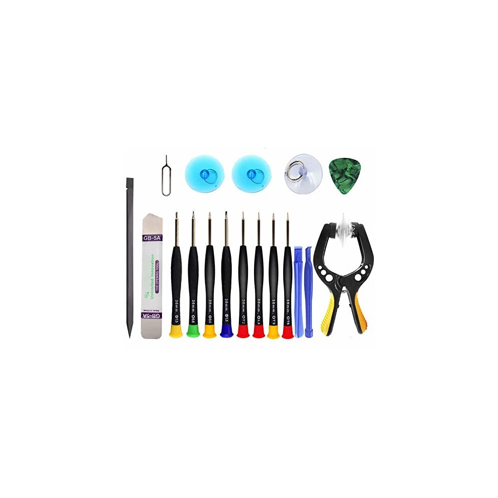 Upgraded 18 PCS Phone Screen Repair Kit, Suction Cup Pliers Opening Repair Kit, Repair Precision Screwdriver Set Compatible with iPhone, iPad,-image-OPC-PC99ZRT-NEW