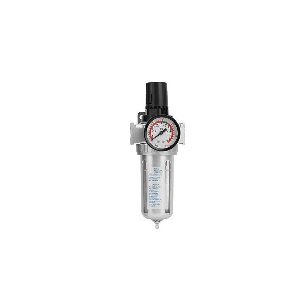 Air Pressure Regulator, Bsp 1/2" Air Compressor Moisture Water Trap Filter Regulator With Mount Connection 788051504851