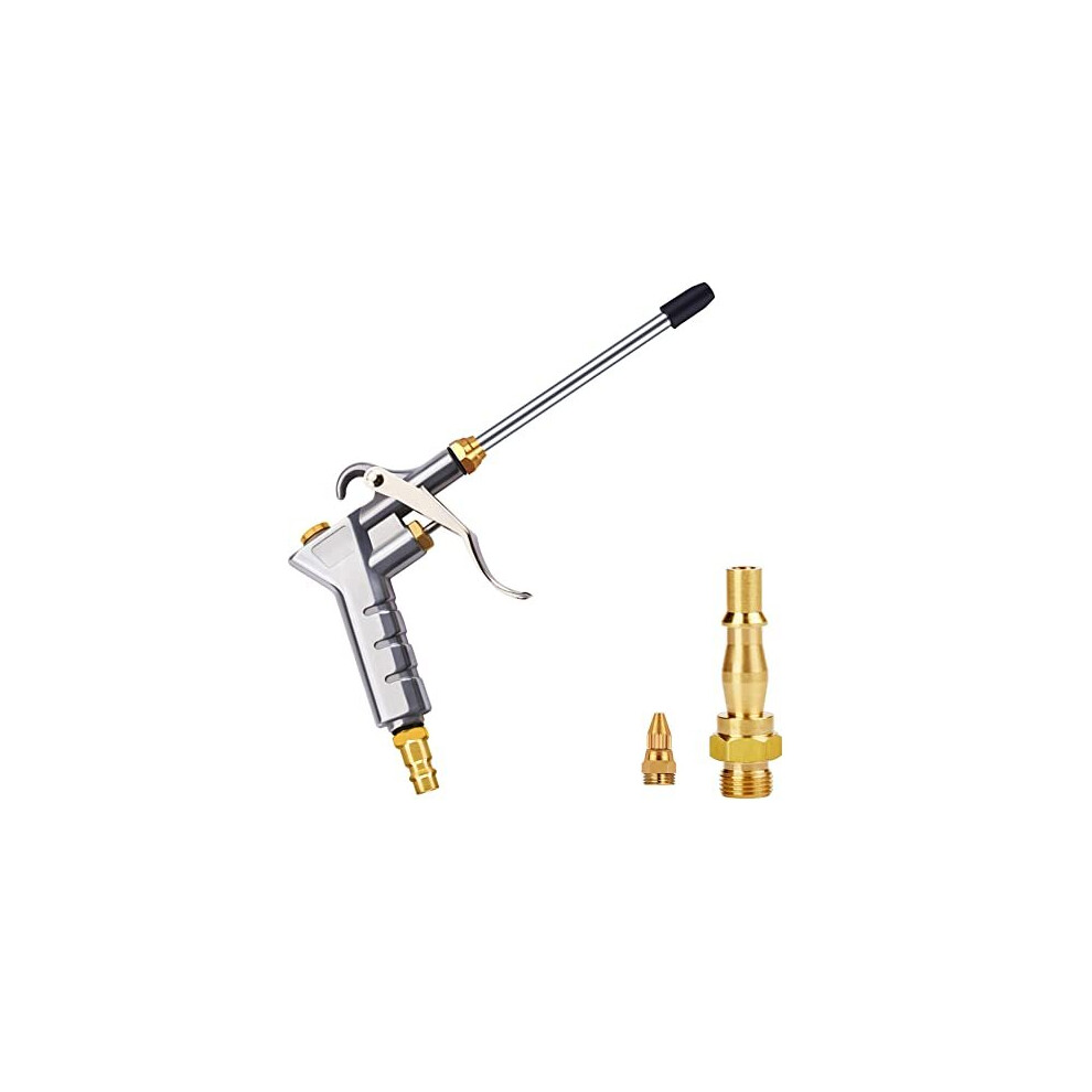 Air Blow Gun Air Compressor Duster with 1/4" NPT and 1/4" BSP Air Compressor Quick Connects Dust Blow Gun