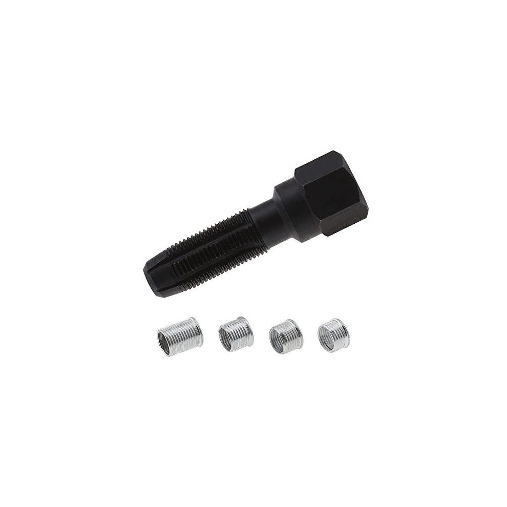5Pcs Spark Plug Rethread Cylinder Head Tools Kit 4X Inserts Helicoil Thread Insert Reamer Tap For 14Mm Sparking Plugs 6973555820864