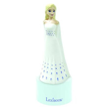 NS01FZ Frozen Nightlight and Speaker for Children's Room, Colour Change, Soft Light, Battery Operated, Blue/Red