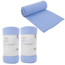 3 Pack Super Soft Baby Fleece Blankets 70 x 70cm for Babies from Newborn Ideal for Cot, Pram, Crib, Car, Moses Basket, Pushchair, Car and General