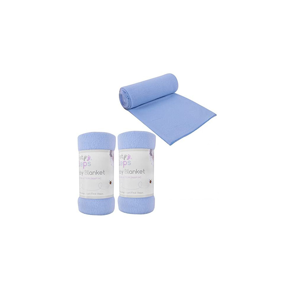 3 Pack Super Soft Baby Fleece Blankets 70 X 70Cm For Babies From Newborn Ideal For Cot, Pram, Crib, Car, Moses Basket, Pushchair, Car And General D.a.y. Republic