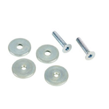 Hinge Jig 3mm Stop Kit, Silver, Compatible with Architectural Designs, Includes Fixing Screws, HJ/1