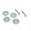 Trend Hinge Jig 3mm Stop Kit, Silver, Compatible with Architectural Designs, Includes Fixing Screws, HJ/1 1