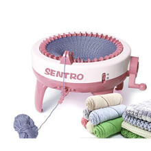SENTRO Knitting Machine, 40 Needles Smart Weaving Loom Knitting Round Loom, Knitting Board Rotating Double Knit Loom Machine, Knitting Loom Machines