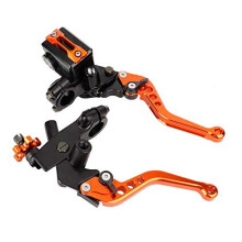 - Universal Motorcycle Brake - Clutch Master Cylinder - Tank Levers - 7/8 Inch - 22 mm - 1 Pair