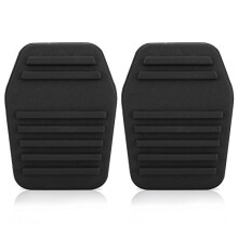 Pedal Pads Rubber Cover, 1 Pair Car Clutch Pedal Pads Foot Brake Pedal Rubber Cover Clutch Pedal Cover Black for Transit MK6 MK7 2000‑2014