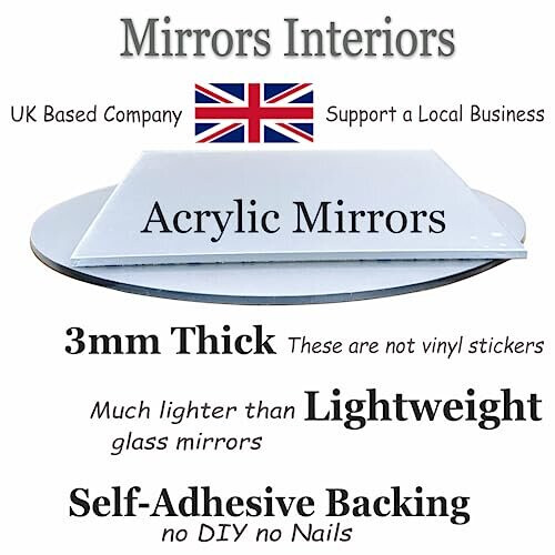 Frameless Wall Mounted Rectangle Mirror - Perfect for Hallways 1