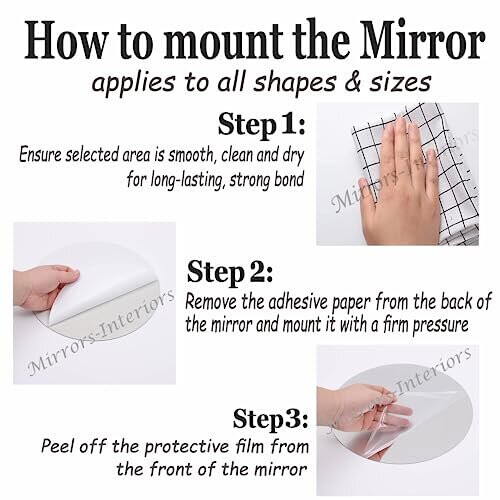 Frameless Wall Mounted Rectangle Mirror - Perfect for Hallways 2